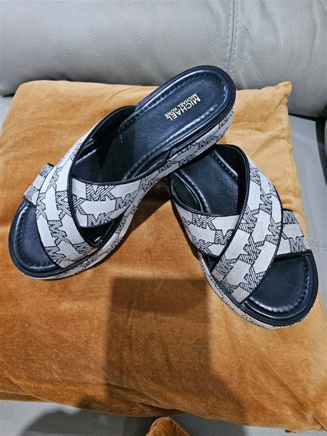 michael kors slippers leopard print|Michael Kors slides women's.